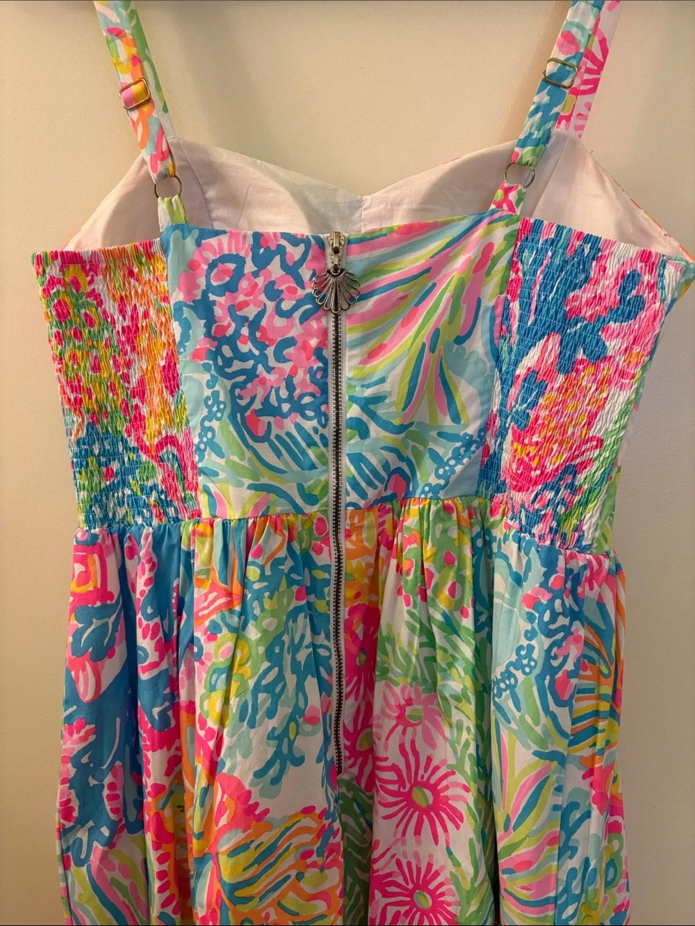 Lilly Pulitzer Multicolor Floral Sundress in Pink, Blue, Green, Yellow - Picture 2 of 3
